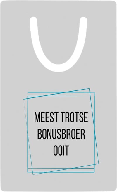 Hacebo® - meest trotse bonusbroer ooit metalen boekenlegger - Broer - trotse bonusbroer - verjaardagscadeau - verjaardag - cadeau - cadeautje voor broer - broer artikelen - kado - geschenk - gift Bladwijzer boekenleggers - 7.6 cm x 5cm