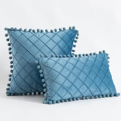 Housses de Coussin Décoratives Pompons Mignons 30x50cm 45x45cm Housse de Coussin Carrée Texturée de Luxe pour Canapé Chambre à Coucher Housse de Coussin Cadeau de Noël 45x45cm 1pcs cover