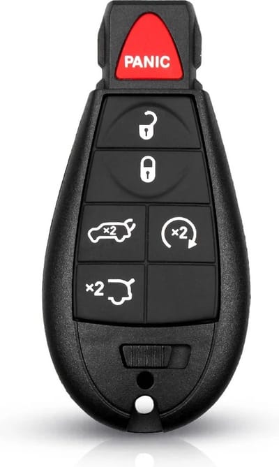 XEOD Autosleutelbehuizing - sleutelbehuizing auto - sleutel - Autosleutel / Geschikt voor: Dodge 5 knops & panic knop