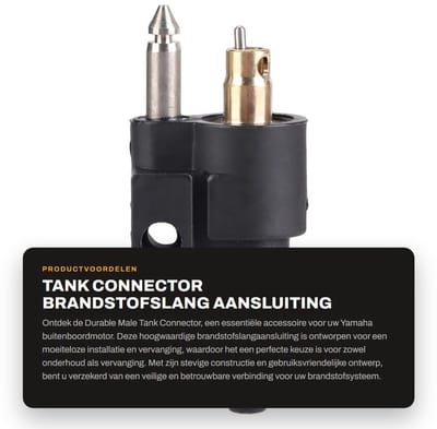 Dailygoods- Tankconnector Zwart - Brandstofslang Connector - Voor Yamaha Buitenboordmotor - 6mm Slang - Gemakkelijke Installatie - Vervangingsonderdeel - Brandstofconnector