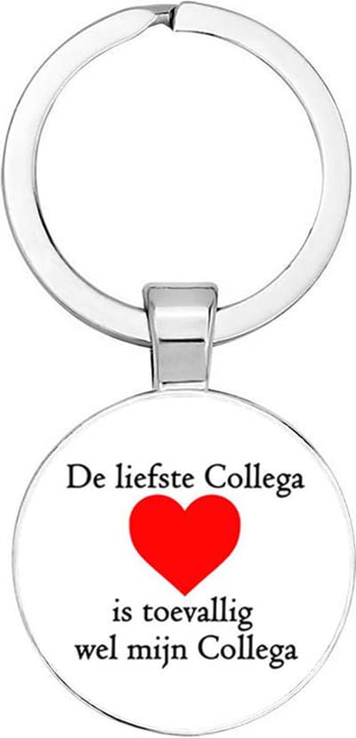 Akyol - De liefste collega is toevallig mijn collega Sleutelhanger - collega afscheid - Partner - Werk - Leuk kado voor je collega om te geven - 2,5 x 2,5 CM