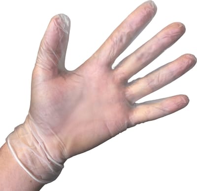 Abena - Vinyl Handschoenen - Wit - Poedervrij - Maat XL - 100 Stuks