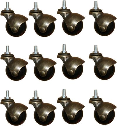 Kogelwielen - Zwenkwielen - Meubels Verplaatsen - 360 Graden Roterend - 2 Inch - Brons