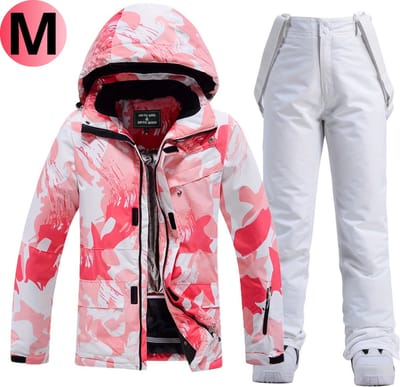 Bovista Skipak - SkiBroek - Skijas - Ski Suit - Wintersport - Dames - 2-Delig - Wit - Maat M