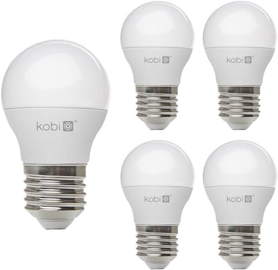 Kobi LED Lamp Mini Bolvorm E27 6W - 470lm - 3000K - 230V - Voor Woonkamer, Plafondlamp of Bedlamp - 5 stuks