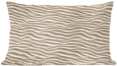 Sierkussens - Kussentjes Woonkamer - 60x40 cm - Zand - Golven - Beige