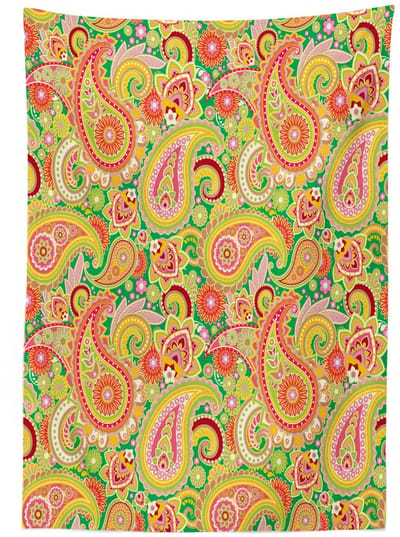 ABAKUHAUS Paisley tafelkleed 140x240 cm – satijn, wasbaar