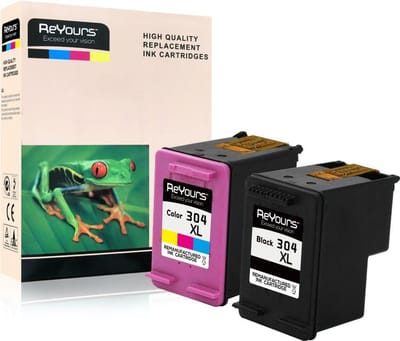 ReYours® huismerk Inktcartridge voor HP304XL - 304XL - HP304 XL N9K08AE - N9K07AE zwart en kleur