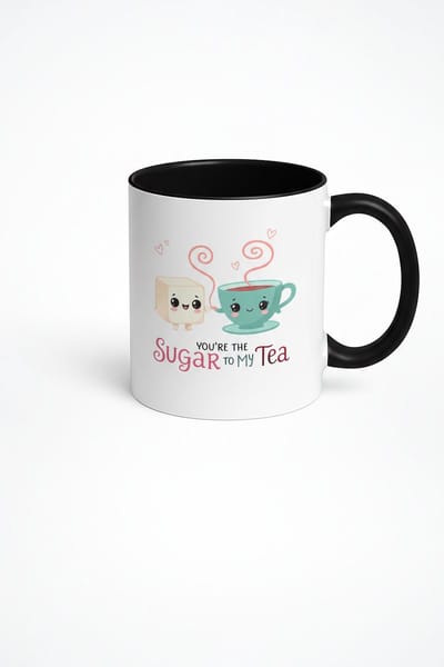 Mok 'You're the Sugar to My Tea' - Liefdesmok - Theeliefhebber Cadeau - Cute Design