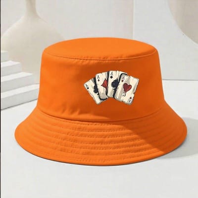 Opvouwbare Draagbare Bucket Hat Lichtgewicht Reizen Zonneklep Anti-UV Strand Visserij Hoed orange