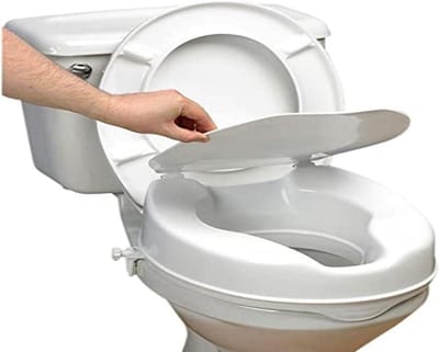 Toiletverhoger - Zitting verhogend - Comfortabel zitten - Maximale grip - 10 cm hoog - Wit
