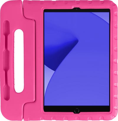 Hoes - Geschikt voor Apple iPad 9 (2021) - 10.2 inch - 9e Generatie - Kinderhoes Shockproof Bumper - Kidsproof Case - Tablet Hoesje - Kinder Hoesje Cover - Roze