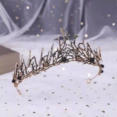 Bruidsknoop Zwarte Halloween Kroon Bruiloft Foto Tiara Diner Haaraccessoires Fotoshoot Kostuum Foto Kroon Bruiloftsaccessoires