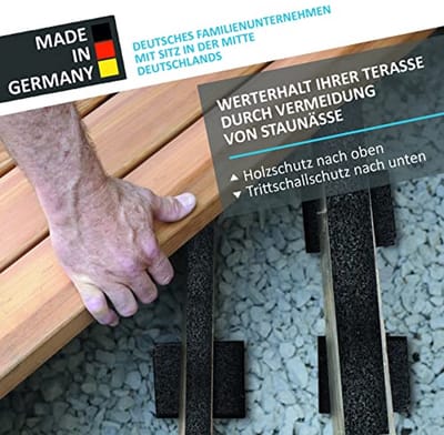 Zelfklevende Terraspads van Rubbergranulaat - Waterbestendig en Antislip - 10.000 x 50 x 3 mm