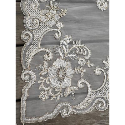 Europees Kant Borduurwerk Kwastje Hanger Rechthoekig Tafelkleed TV Wandkast Piano Salontafel Hoes Doek Meubilair Tapete 42x83cm