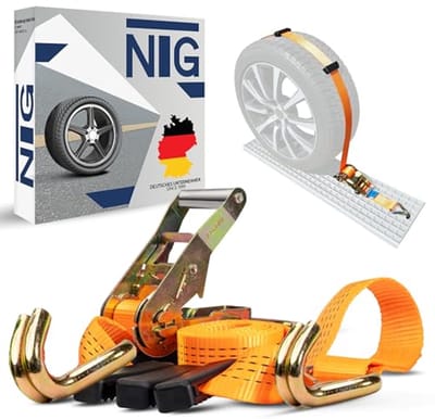 Spanbanden voor autotransport - 4 stuks, 50 mm breed, 2,70 meter, 4000 kg capaciteit