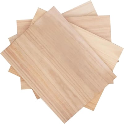 Houten Planken - Knutselhout Paulownia - DIY Ambachten - Glad Braamvrij Oppervlak - 100x35 cm - Lichtgeel