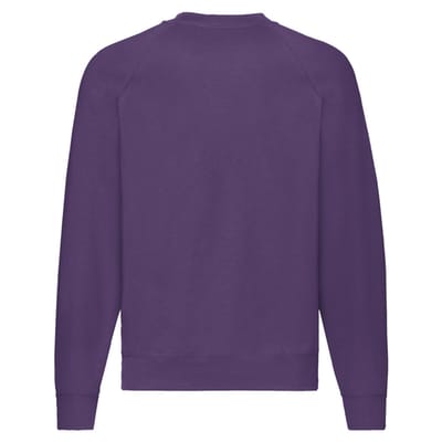 Fruit of the Loom Uniseks Klassiek Raglan Sweatshirt voor volwassenen (Paars)