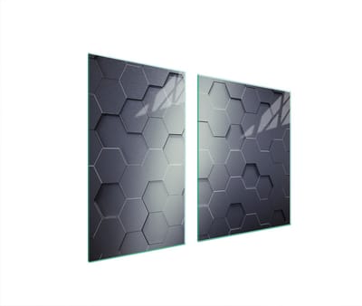 TMK ArtDeko - Snijplank en Beschermer - 100x52 cm - Glas - Met Woondecor