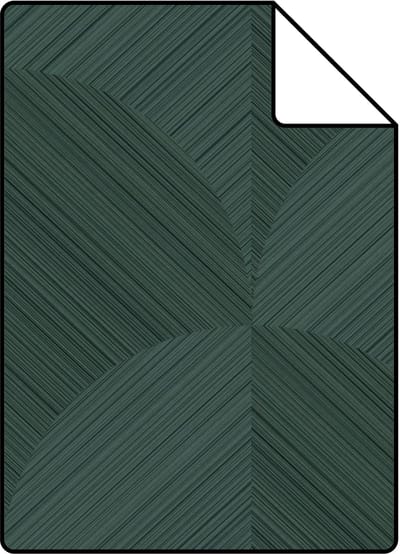 Proefstaal Origin Wallcoverings behang 3D-motief donkergroen - 26,5 x 21 cm - 347939-S