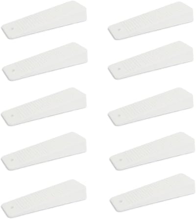Deurwiggen - 10 Stuks van Hoge Kwaliteit en Duurzame Rubberen Beschermer - Witte Deurstopper