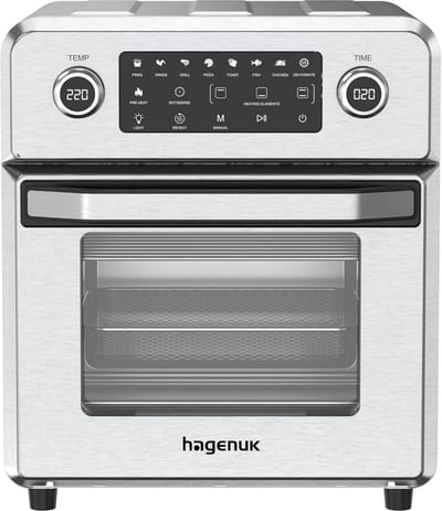 Heteluchtoven - Airfryer Oven - Vetarm Koken - 10 Smart Programma's - 14 Liter - Roestvrij Staal