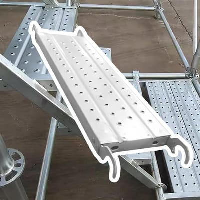 Werkplatform Steigerplank - Loopplank Ladder - Veilig Werken - Antislip Textuur - Tot 180 cm - Zilver