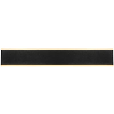 Mantra Iluminación Nelson LED wandlamp, breedte 50,5cm, zwart, CCT, omhoog/omlaag
