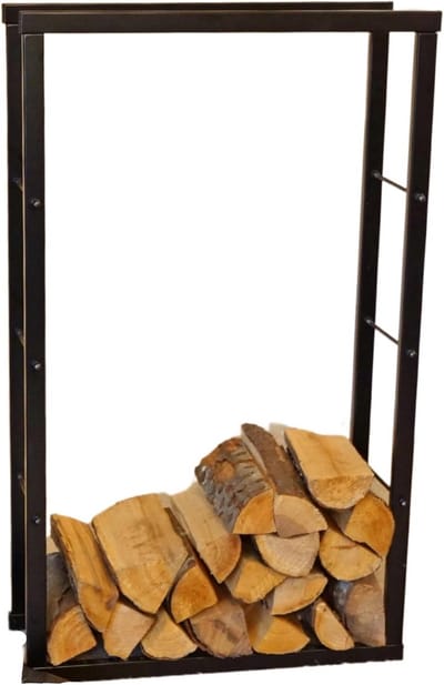 Metalen Brandhout Rek voor Binnen en Buiten - 100x60 cm Opslag