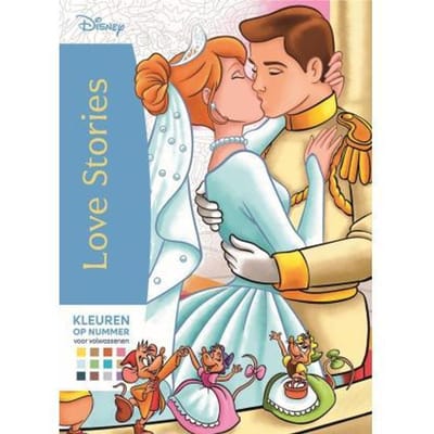 Disney Love stories - Kleuren op nummer voor volwassenen Kleurboeken