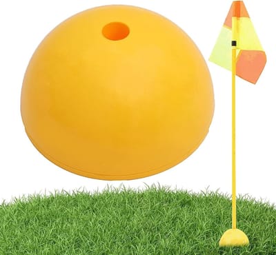 Agility Poles - Trainingspalen Voetbal - Sporttraining Verbeteren - Verzwaarde Basis - 11 x 11 x 21 cm - N.v.t.