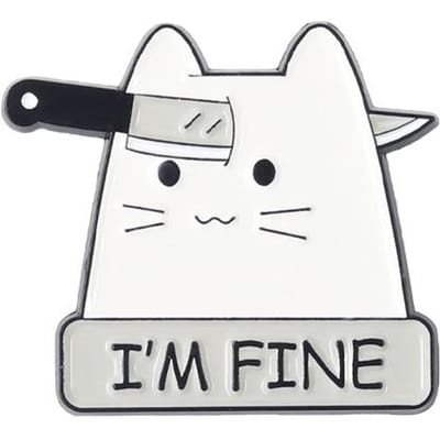 Creatieve Trendy Cartoon Kat Muis Toetsenbord Headset Olie Druppel Revers Broche Badge Speld Denim Tas Cadeau Mannen Vrouwen Mode Sieraden white