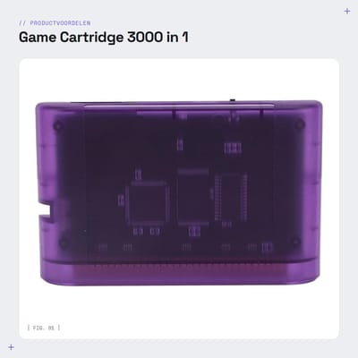 Dailygoods- Game Cartridge 3000 in 1 - Multi Game Video Cartridge - Ondersteuning voor Mega Drive - Master System - 32X - 8G Geheugenkaart - Spelcartridge