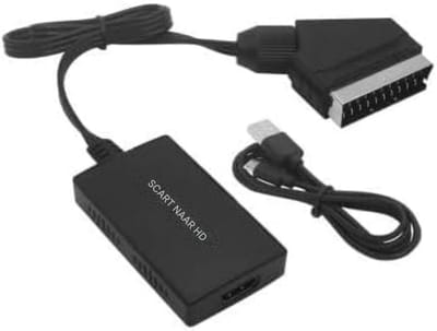 GELLDG SCART naar HDMI Converter - Video Adapter Kabel - Plug & Play Omvormer - Full HD 1080P- Geschikt voor HDTV's, monitoren, projectoren en videorecorders