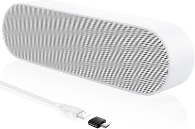 USB PC Luidspreker met Diepe Bass en Mute Knop - Mini Soundbar voor Desktop en Laptop