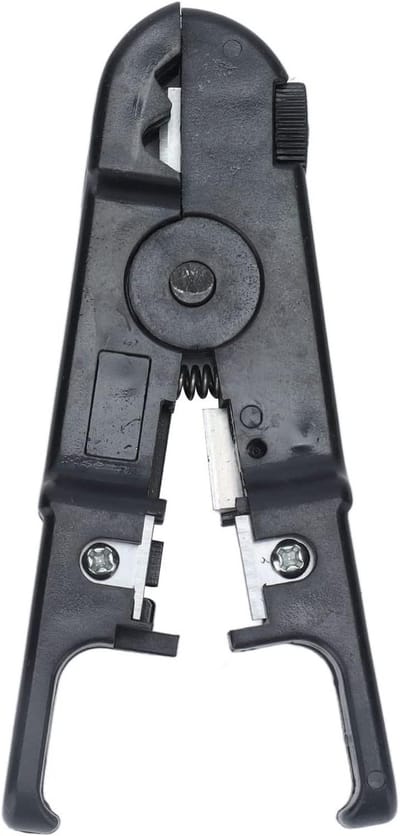 Krimptang Kabelstripper - Draadstripper Tang - Kabels Strippen - Precisie Snijbladen - 3.2-9 mm - Zwart