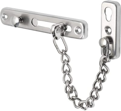 Metalen Deurketting - Deurbeveiliging Ketting - Veiligheid Thuis - Roestvrij Staal - 1 kg - Geborsteld