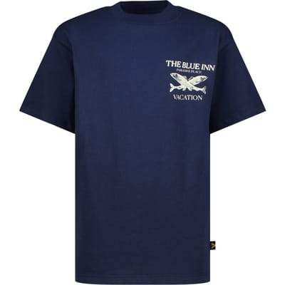 Vingino Boys Hensos T-shirt Dark Blue Maat: 10 | T-Shirts Outlet | Unisex | Blauw
