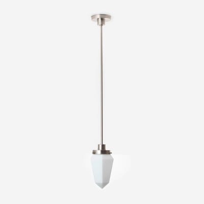Hanglamp Briljant Mat 20's Matnikkel - Art Deco Trade