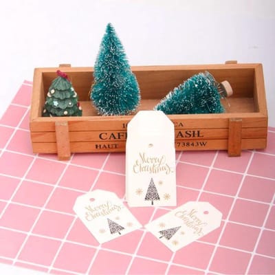ProductGoods - 50 Luxe Kleine Kerst En Nieuwjaar Kaarten - Thema Merry Christmas2 - Kerst Decoratie - Vrolijke Kerstkaarten
