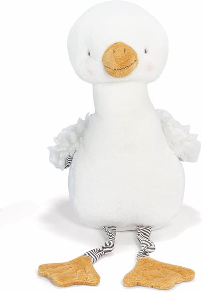 Bunnies By The Bay Sneeuwgans - Knuffeldier - Knuffel voor kinderen - Geborduurde details - Wit