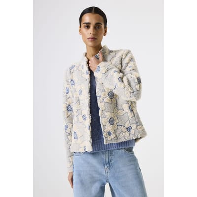 Garcia Vest Vest Met Patroon L50291 6737 Soft Ivory Dames Maat - M