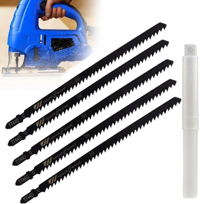 VT Goods - Jigsaw blades set - Zaagbladen - Duurzaam en veelzijdig - Compact formaat - Geschikt voor hout en plastic - Ideaal voor klussen - 5-delig...