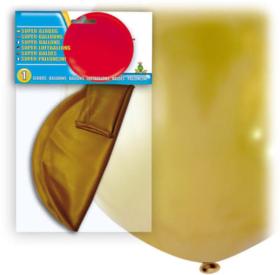 GLOBOLANDIA - Enorme goudkleurige latex ballon