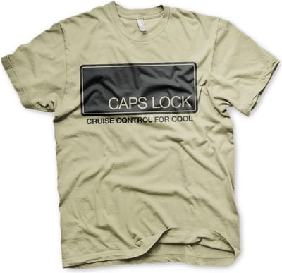 Hybris CAPS LOCK Cruise Control For Cool T-shirt kaki