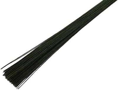 Bloemist Draad - Bloemendraad Kransdraad - Bloemen Schikken - Papier Bedekt - 200 stuks 60 cm - Groen