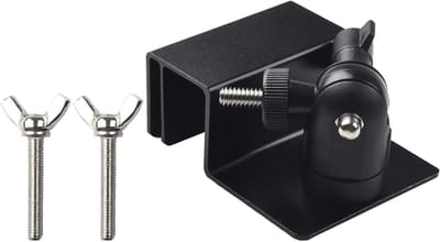 Gootbeugel Camera - Bevestiging Houder - Beveiliging Verbeteren - Weerbestendig Aluminium - 9 x 8 x 7 cm - Zwart