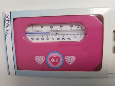 Bébé-jou - Kamer themometer - Fuchia - Girl