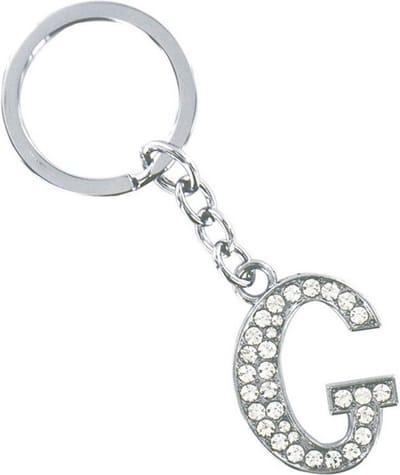 Sleutelhanger Diamant Letter - G
