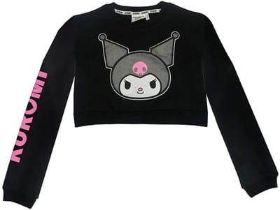 Kuromi Sweater voor Meisjes – Zwarte Trui met Print – Officieel Gelicenseerd Sanrio